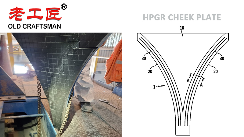 HPGR Carbide Cheek Plate