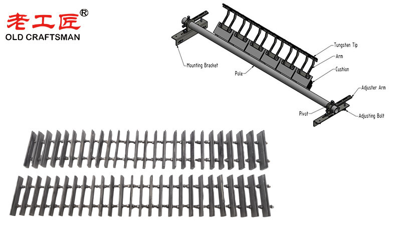 Mining Carbide Conveyor Belt Cleaner