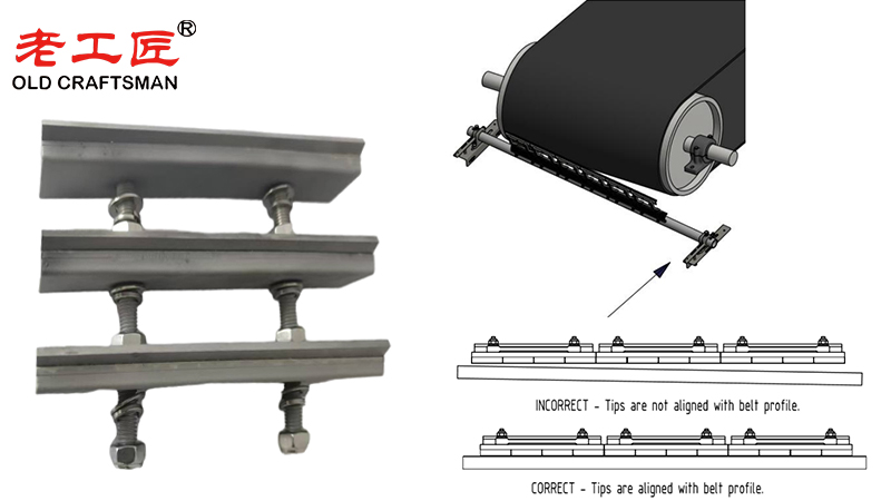Carbide Mining Conveyor Belt Cleaner